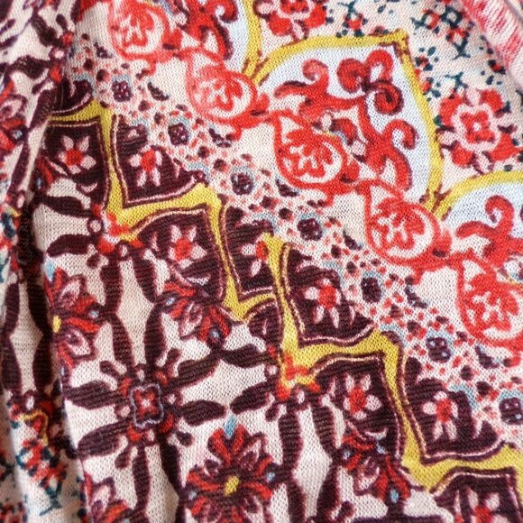 Sundance Josette100% Linen Blouse Top Asymmetrical Boho Marakshprt Size M #650 - Picture 9 of 10